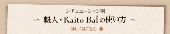 ～魁人・Kaito Balの使い方～